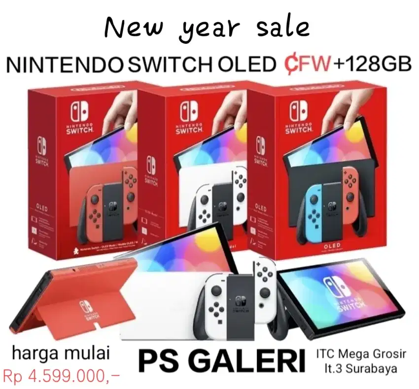 NINTENDO SWITCH OLED ¢fw New Year Sale