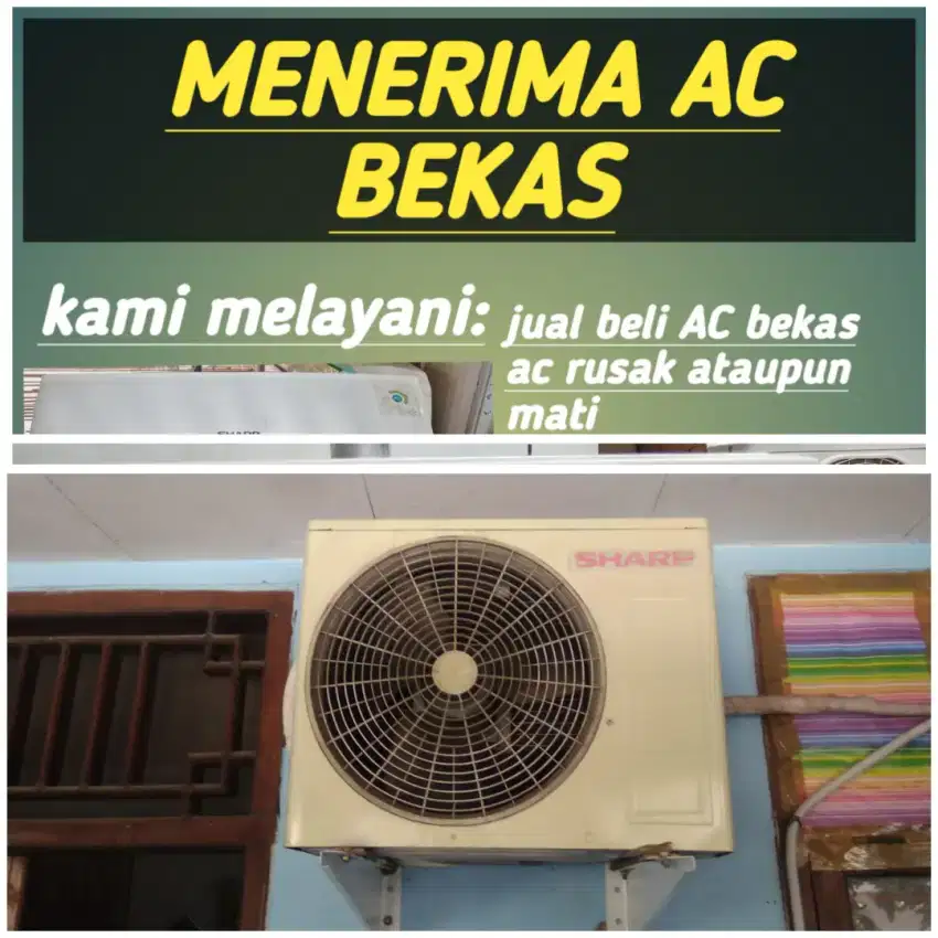 Terima ac bekas rusak