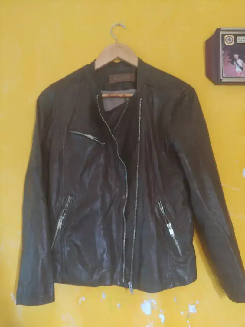 Jaket kulitit domba genuine leather