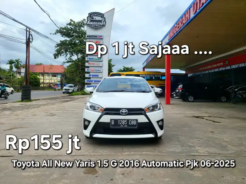 Dp1jt Yaris 1.5 G 2016 Automatic Pjk06-2025