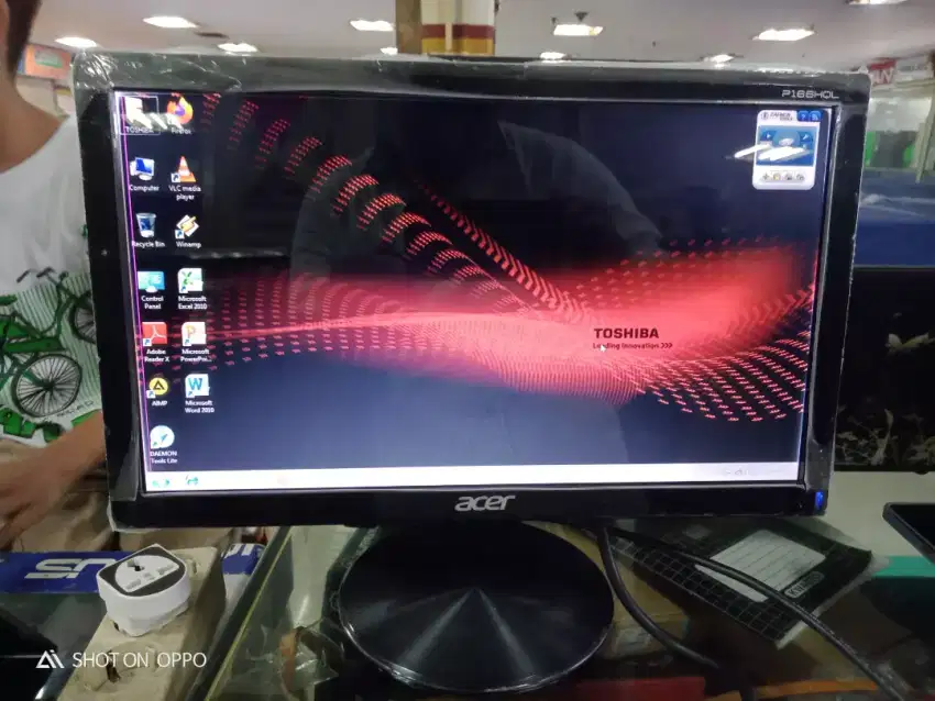 JUAL LED MONITOR 16INCH FOR KOMPUTER PC ATO CCTV MINAT WA