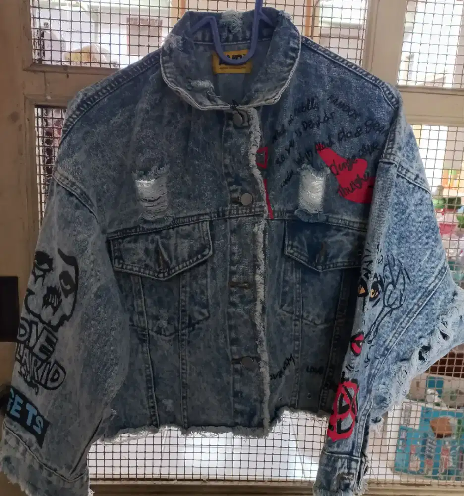 Jaket Denim jeans wanita