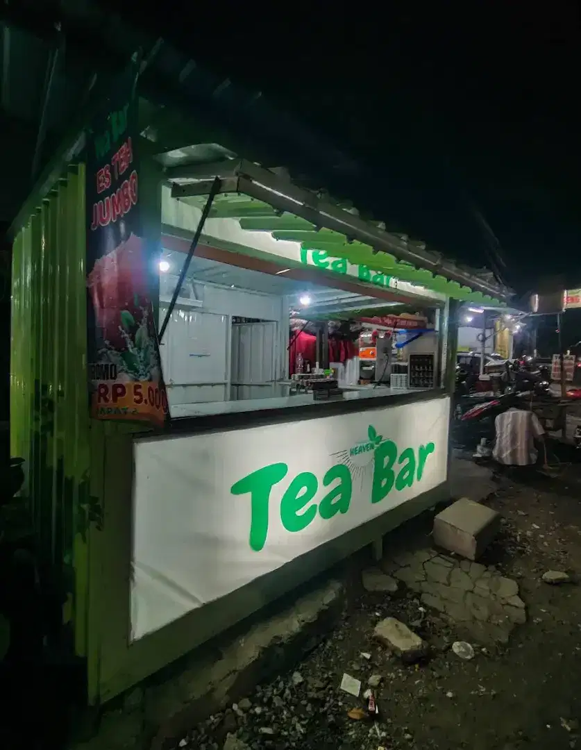 Paket Usaha Kontainer Es Teh Jumbo Ukuran Jumbo  3 x 2.5m Ada Wastafel