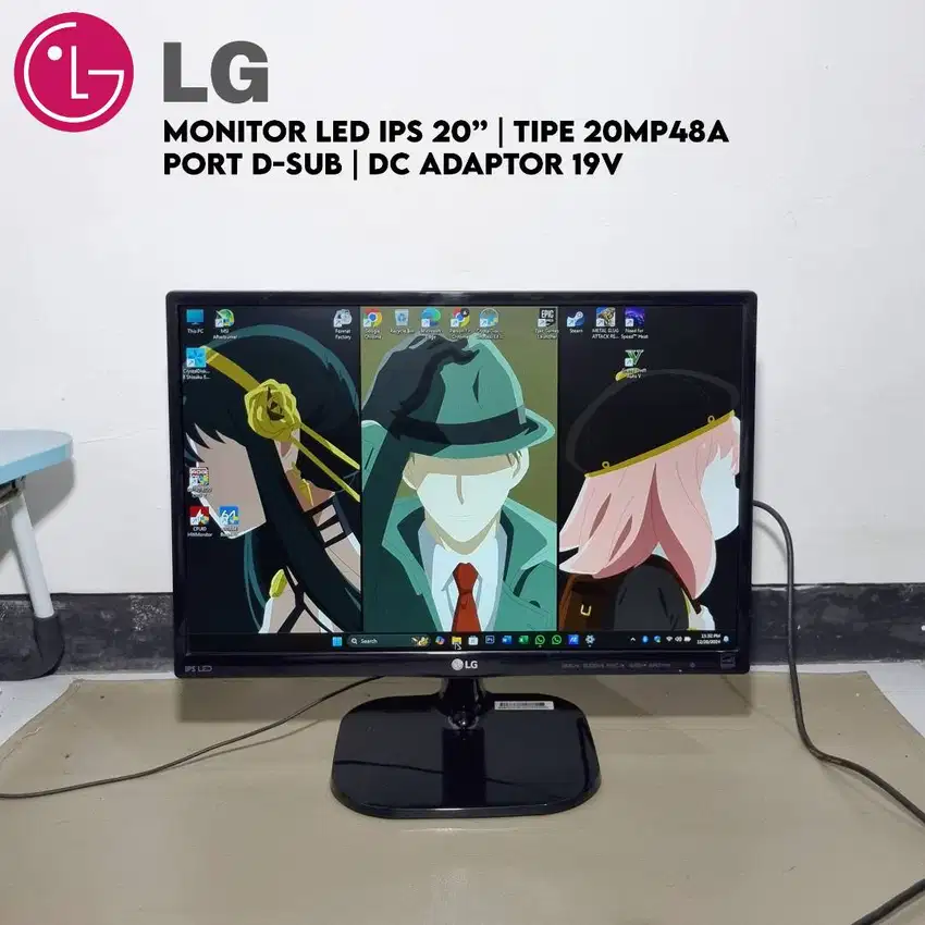 Led IPS Monitor LG 20inch | Normal | Like New