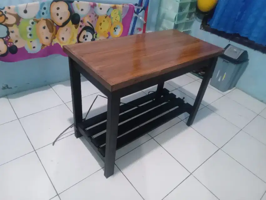 Meja kompor dapur, meja aquarium aquascafe, meja dispenser golon