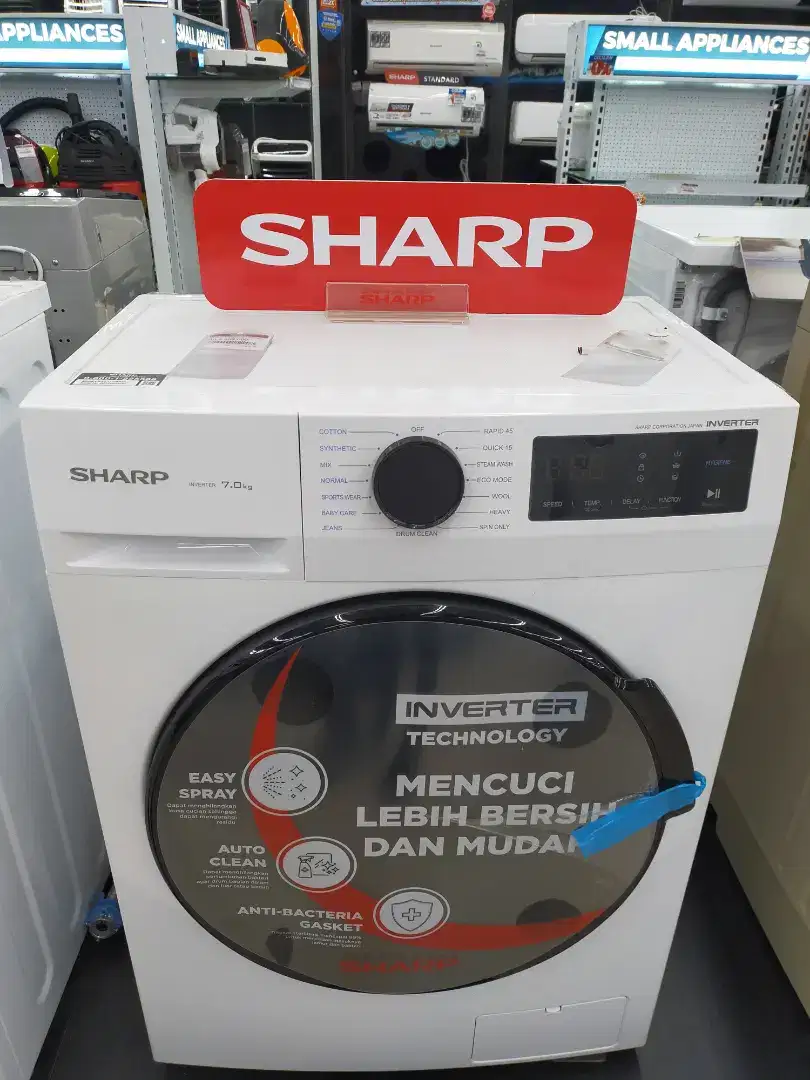 KREDIT MESIN CUCI SHARP FL ES FL1480MWX, BUNGA MULAI 0%