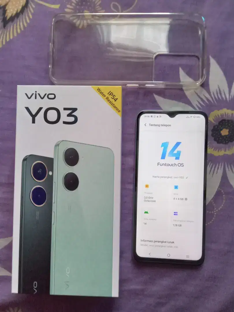 Vivo Y03 ram 4+4/128 gb