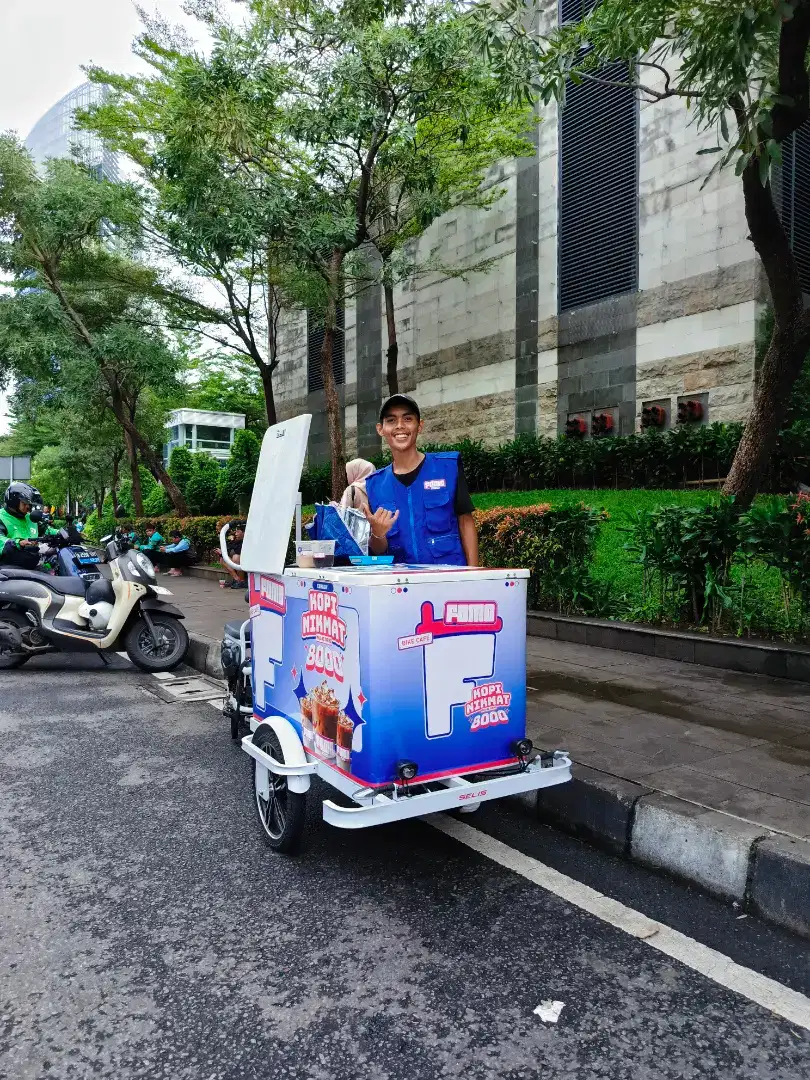 Loker Driver Barista Mobile Kopi Gerobak Sepeda FOMO Coffee