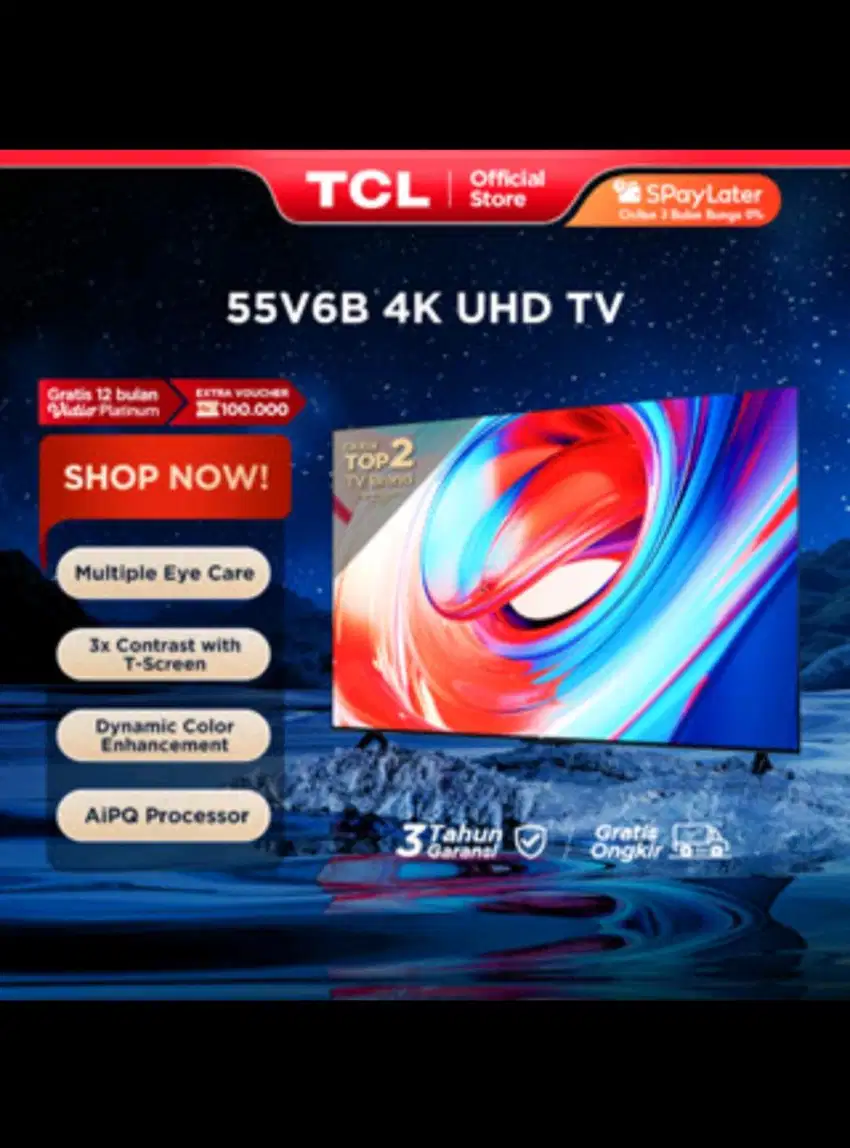 TCL 55 INCH 55V6B