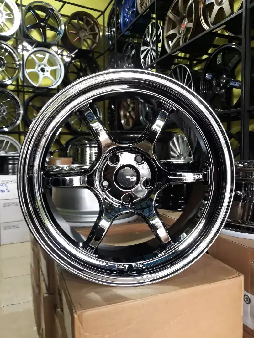 VELG ADVAN RG-D2 BLACK CHROME R18×8.5 H5×114 INNOVA,CRV,ACCORD,CIVIC