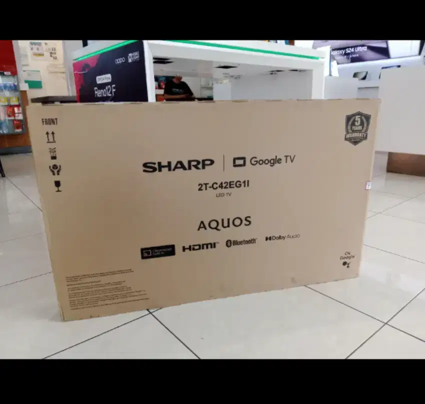 TV Sharp Aquos 42 inch Google TV 2T-C42EG1l (BARU SEGEL BOX)