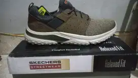 Sepatu pria Skechers Solvano-caspian (Taupe) size 44