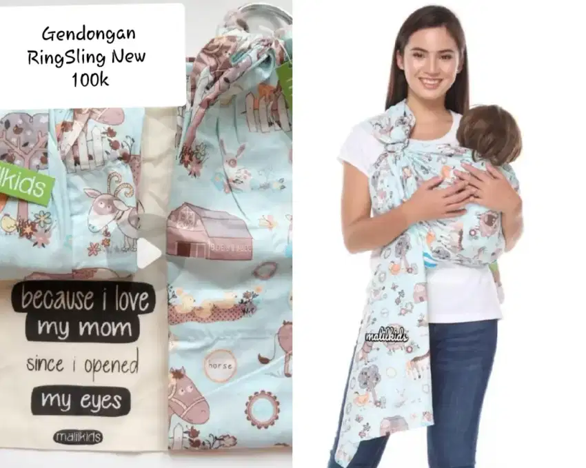 Gendongan Ring Sling Malilkids like new