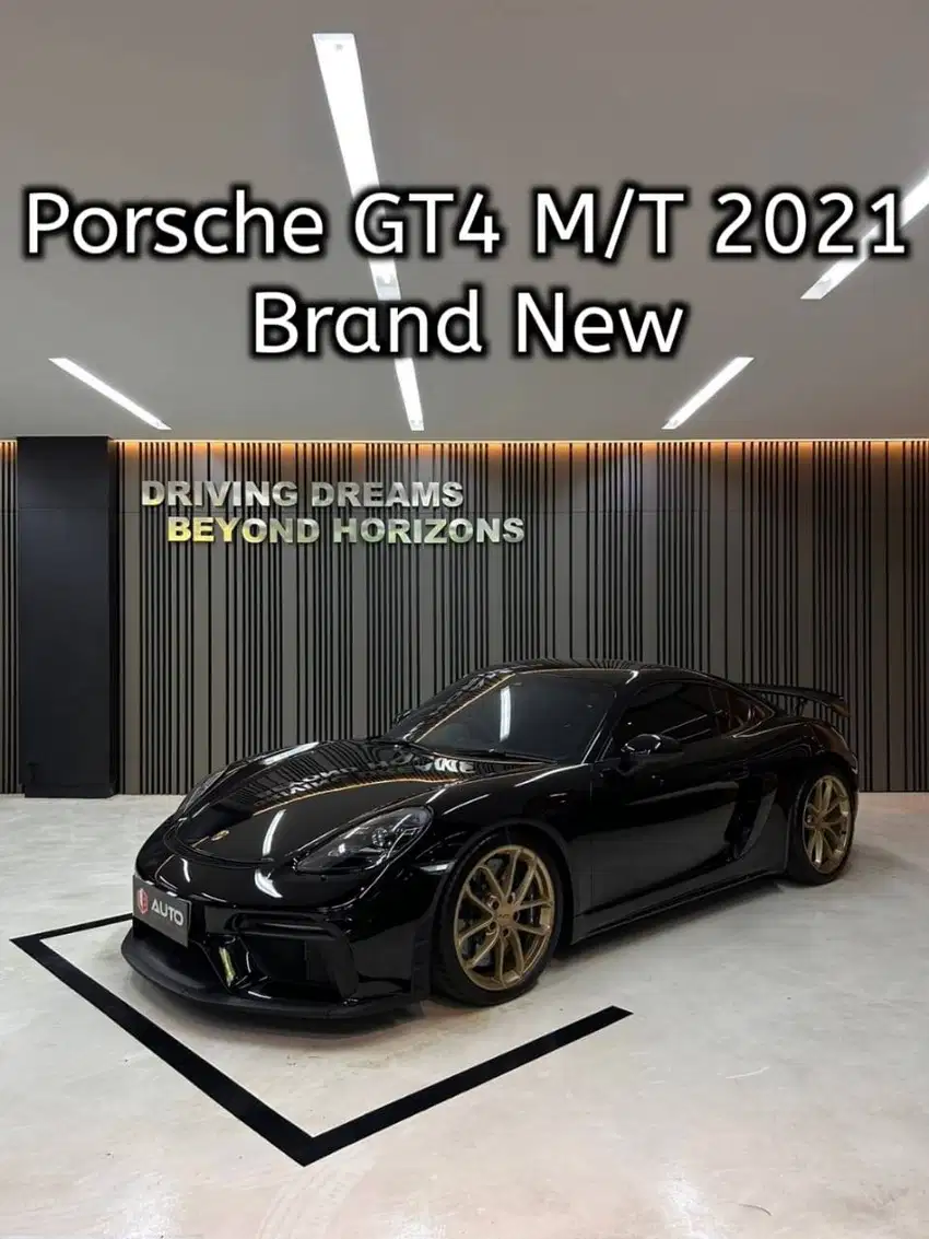 Porsche 718 Cayman GT4 M/T 2021 Hitam Manual Transmision