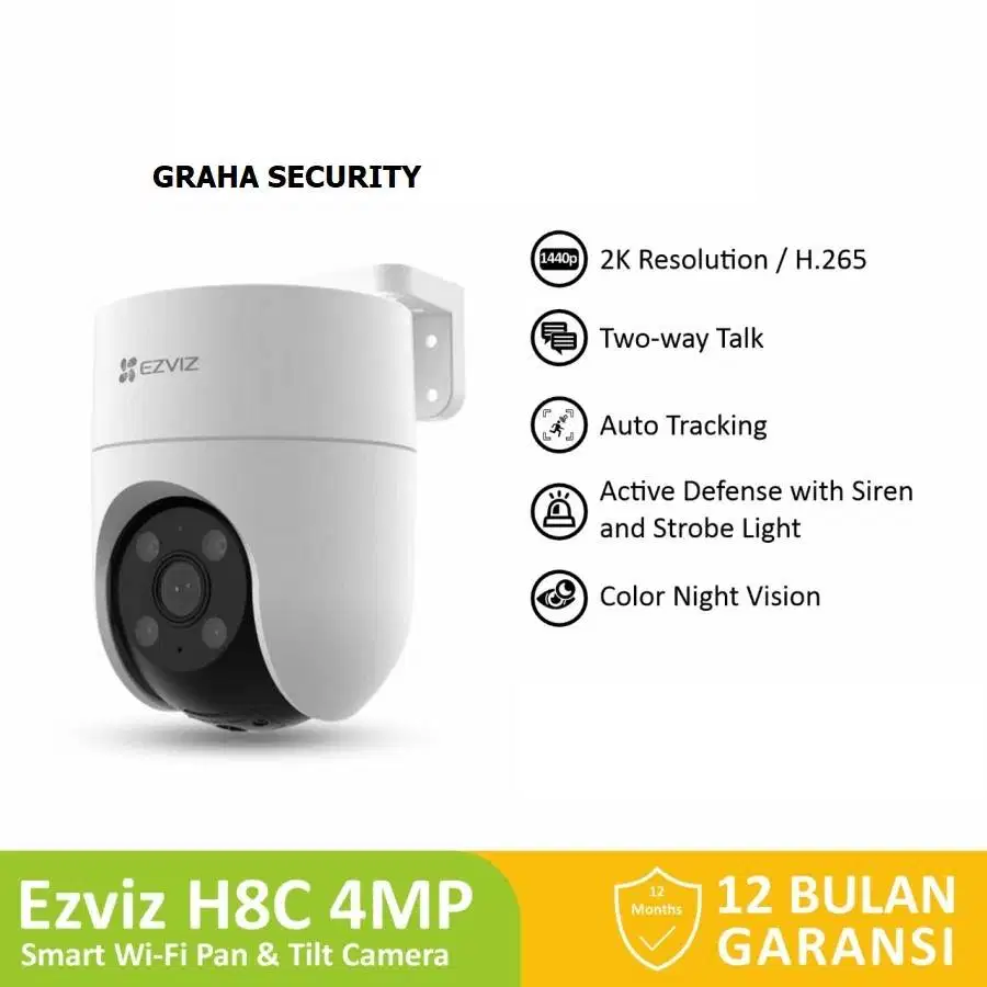 Camera cctv outdoor wifi 4MP include pasang + SD card