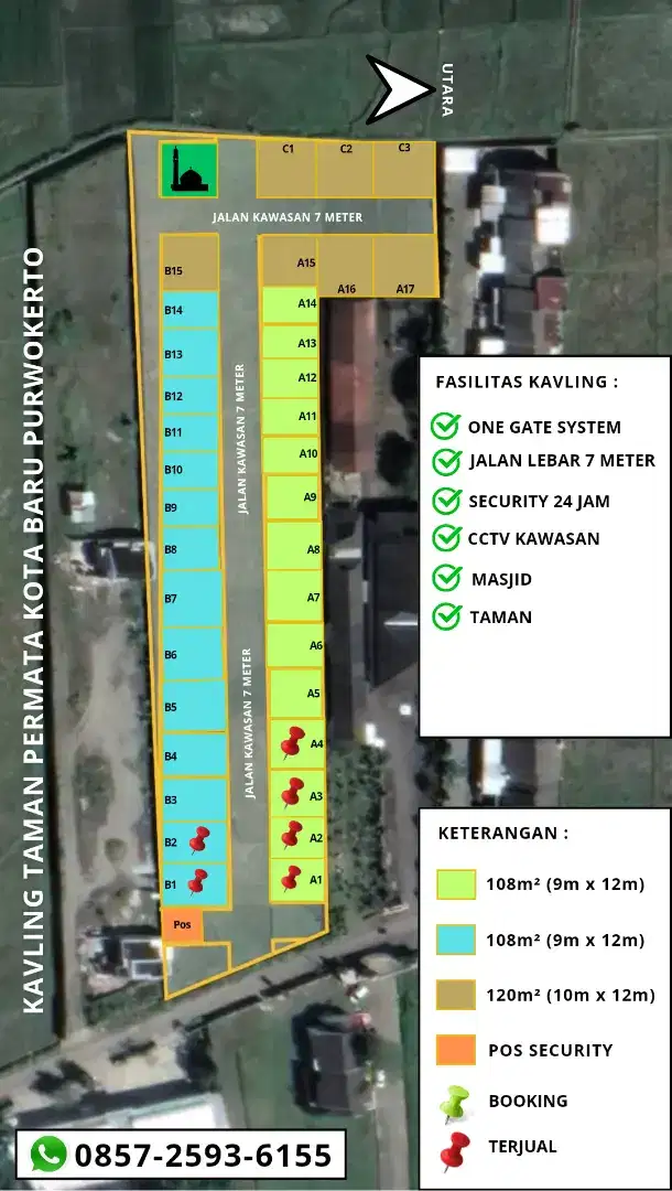 Kavling Purwokerto Strategis Dekat Terminal & Kampus Telkom