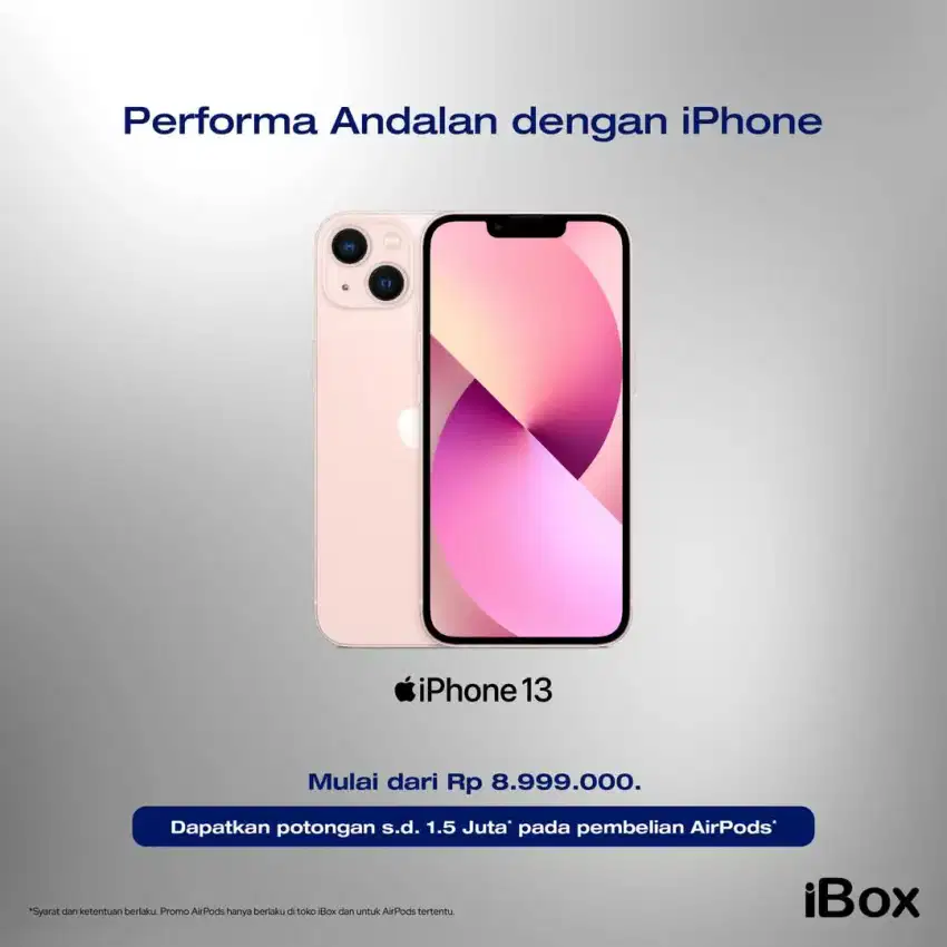 Promo Iphone 13 bebas 2x angsuran