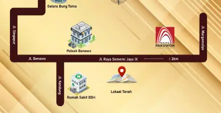 Disewakan Tanah Nol Raya Sememi Jaya Siap Usaha Dekat RS BDH Strategis