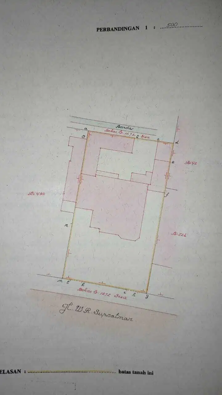 Disewakan Rumah Siap Huni WR Supratman