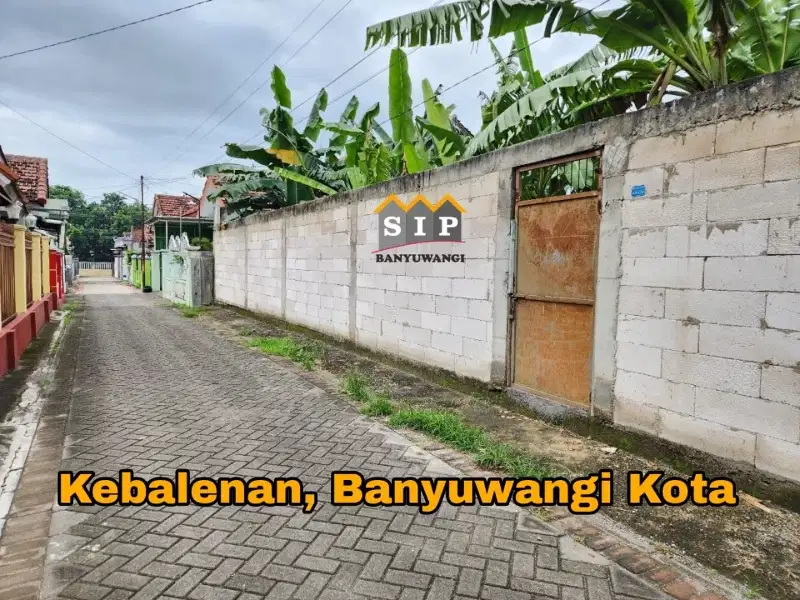 Dijual Tanah Murah posisi Hook di Kebalenan pusat kota Banyuwangi