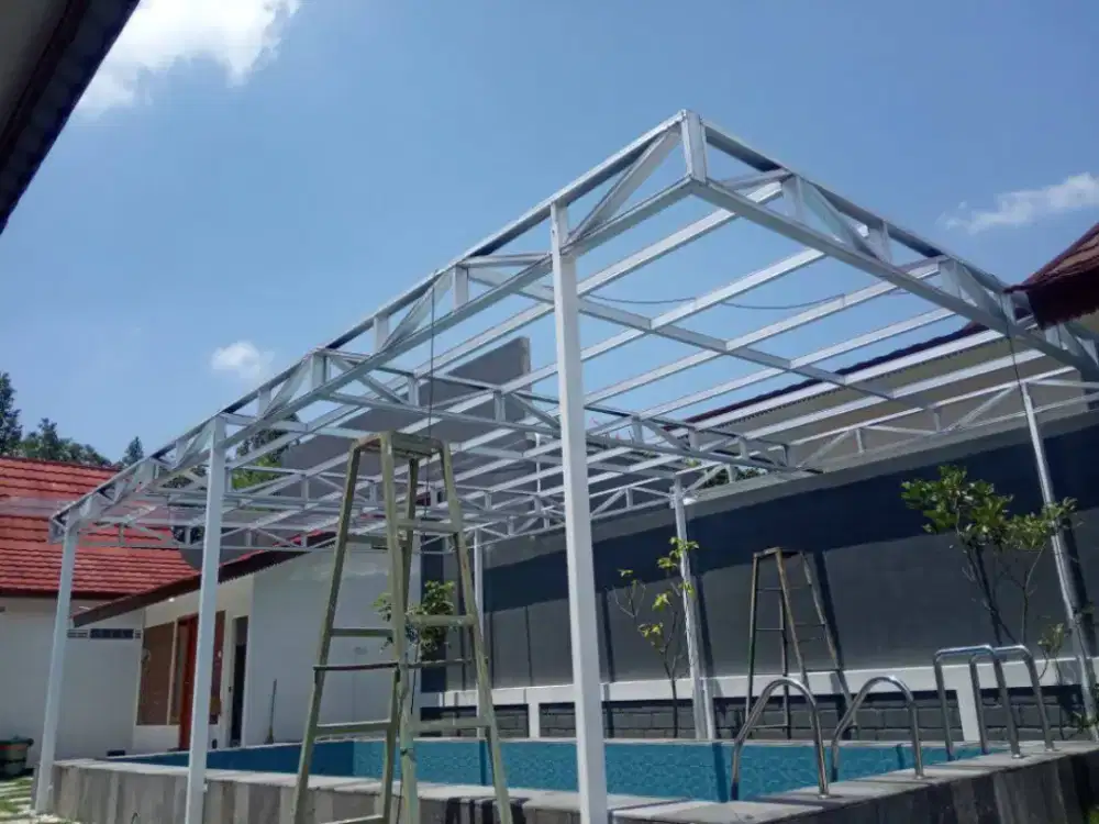Kanopi baja ringan minimalis terpasang murah