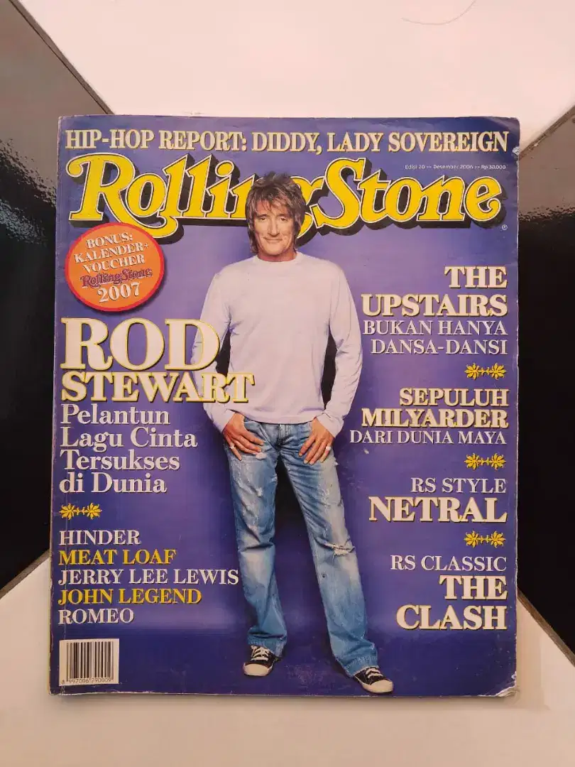 MAJALAH ROLLING STONE 2006 COVER DEPAN ROD STEWART