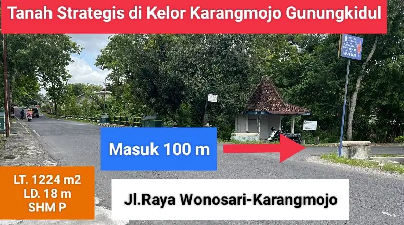 Dijual Tanah murah spesial di Kelor Karangmojo Gunungkidul