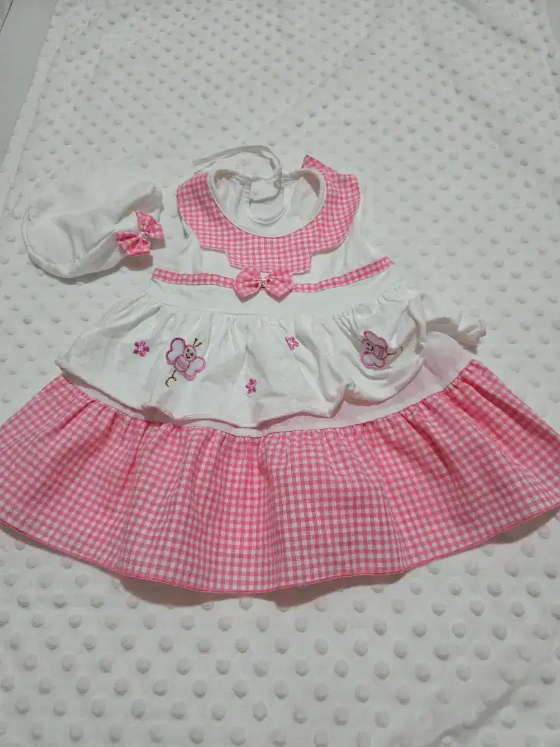 Baju bayi dress + topi