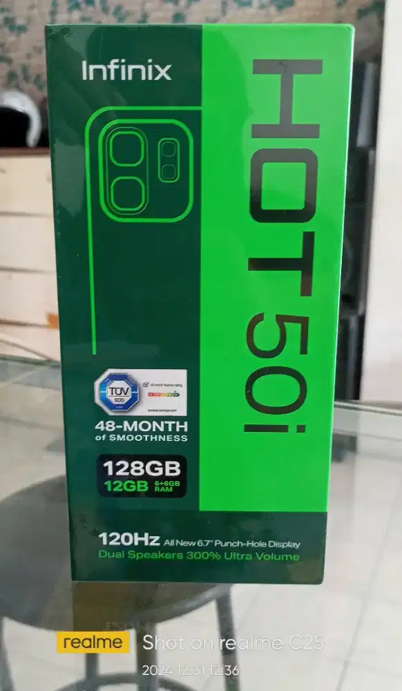 INFINIX HOT 50i 6+6/128 BARU garansi resmi 1th bisa TT atau Kredit