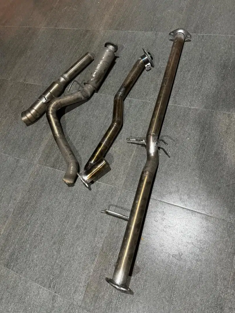 Knalpot racing pajero fullset . Downpipe piu