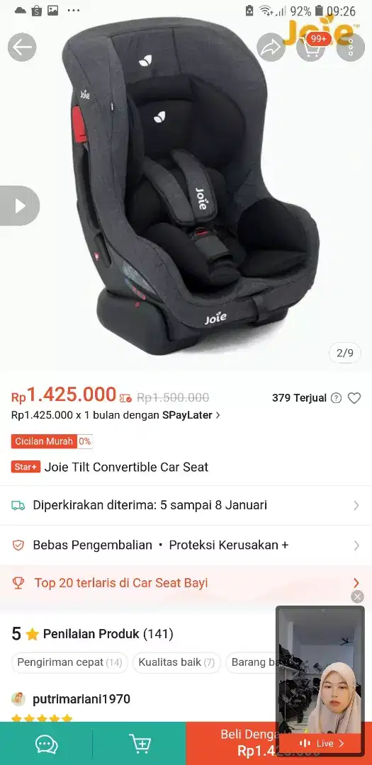 Termurah! Joie Meet Tlit Car Seat