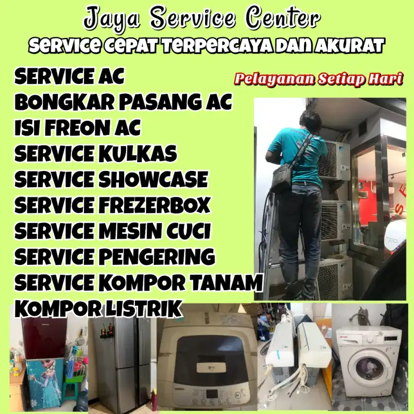 Service AC Kulkas Frezer Servis Mesin Cuci Bongkar AC Pasang AC Benowo