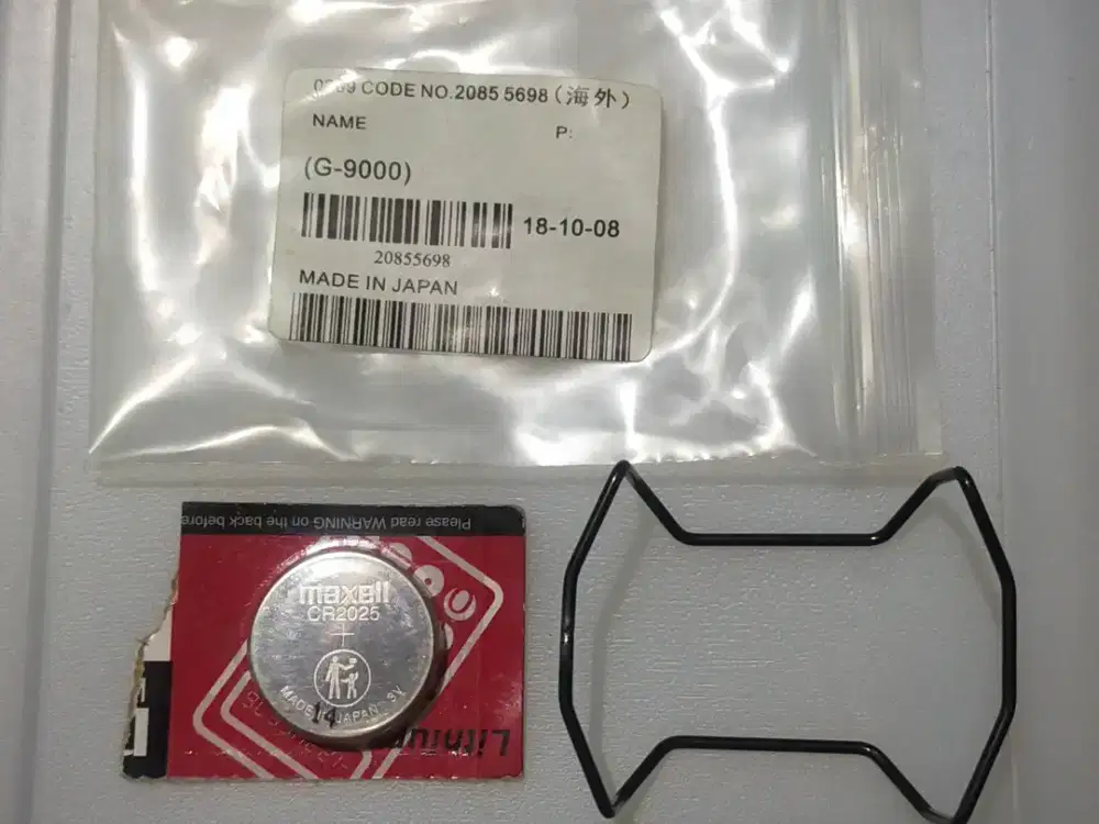 Bulbar jam tangan G-Shock MUDMAN G9000 dan baterai