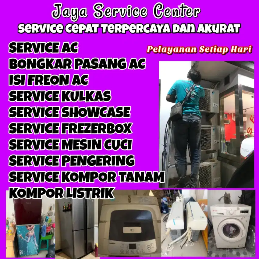 Service AC Kulkas Frezer Servis Mesin Cuci Bongkar Pasang AC Wonokromo