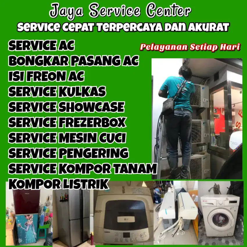 Service AC Bongkar AC Pasang AC Servis Kulkas Mesin Cuci Sambikerep