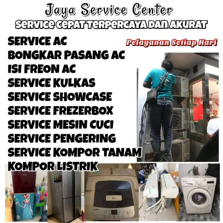 Service Kulkas Mesin Cuci Frezer Servis AC Bongkar Pasang AC Pakuwon