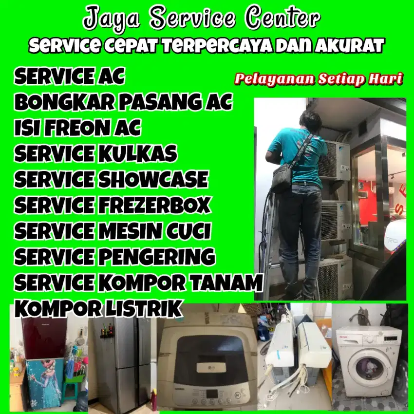 Service AC Kulkas Frezer Servis Mesin Cuci Bongkar AC Pasang AC Tandes