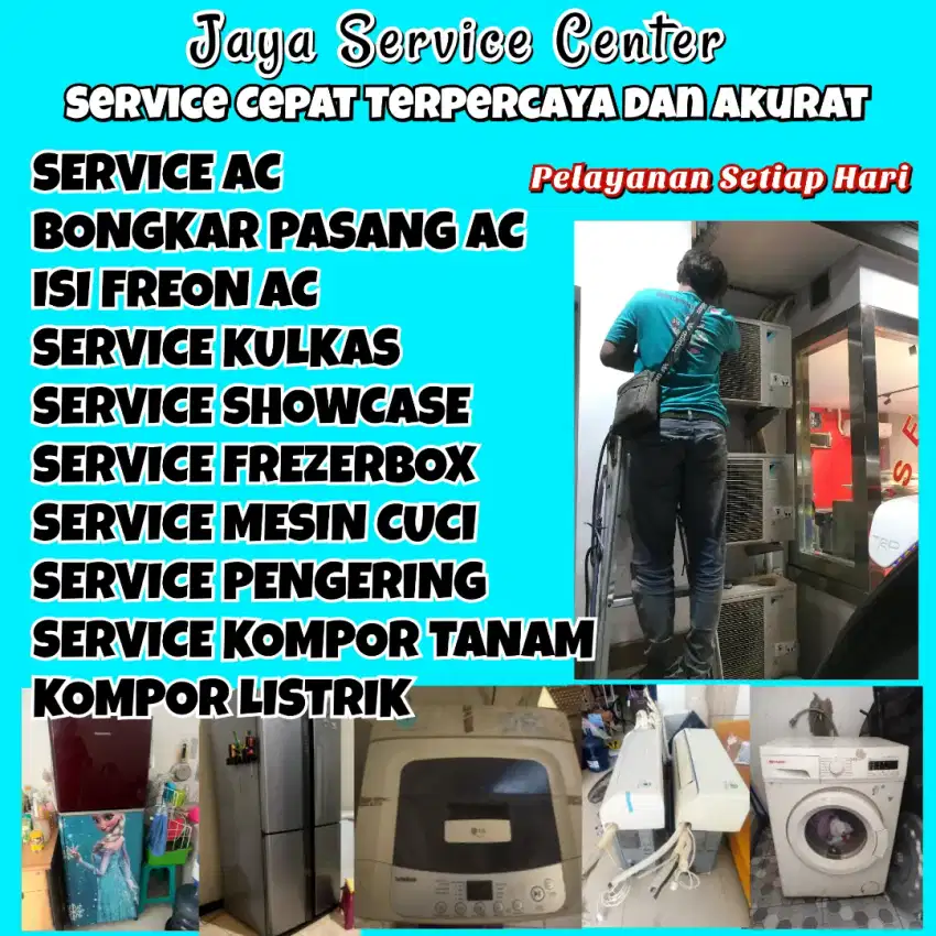 Service AC Kulkas Frezer Servis Mesin Cuci Bongkar Pasang AC Gedangan