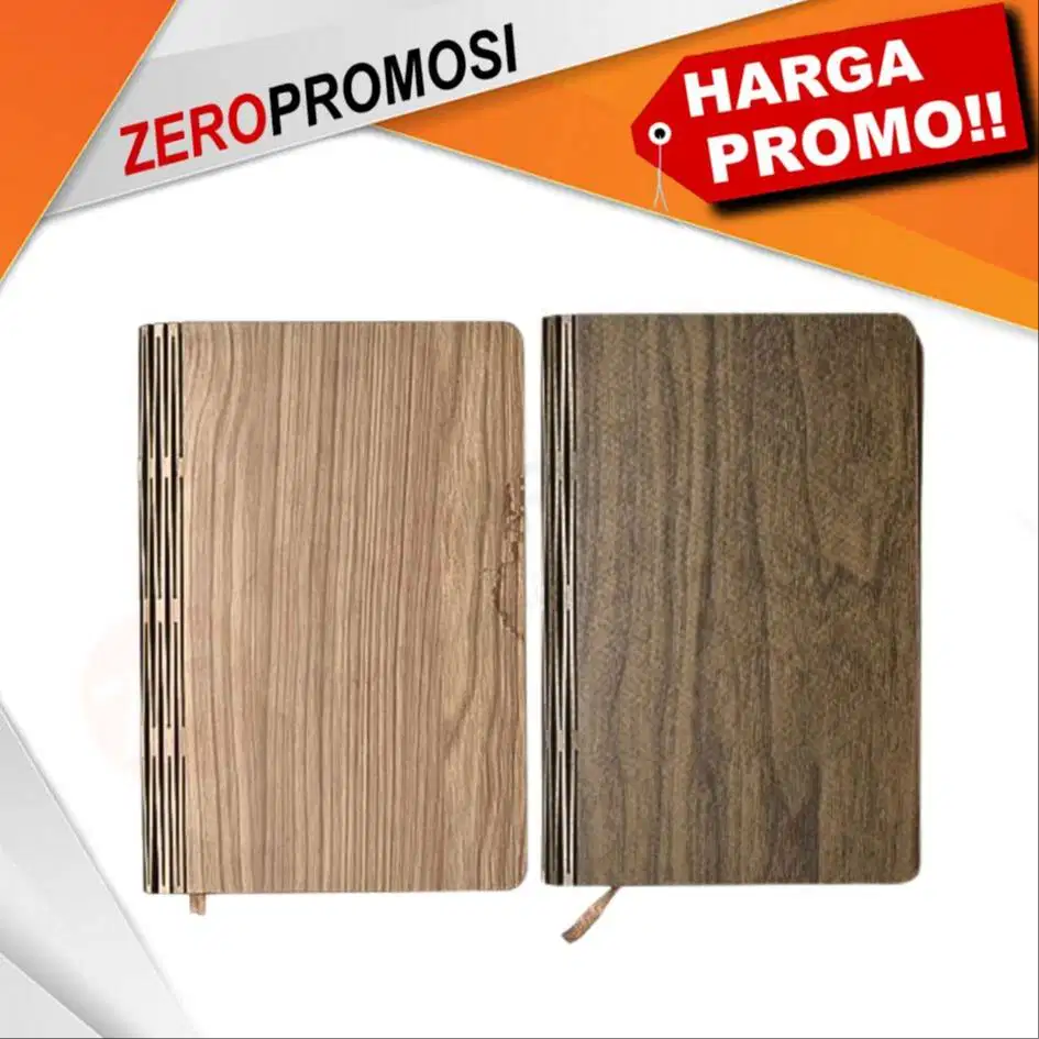 Souvenir Agenda Kayu Acacia Wood Planner PRWD02 custom logo