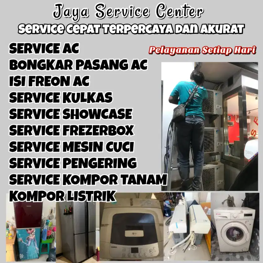 Service AC Kulkas Frezer Servis Mesin Cuci Bongkar Pasang AC Kebomas