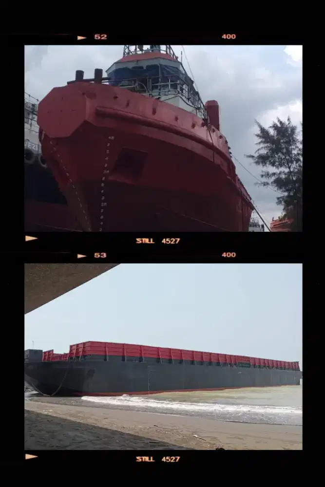 Dijual satu set Tugboat & tongkang 300 feet tahun 2009-2010
