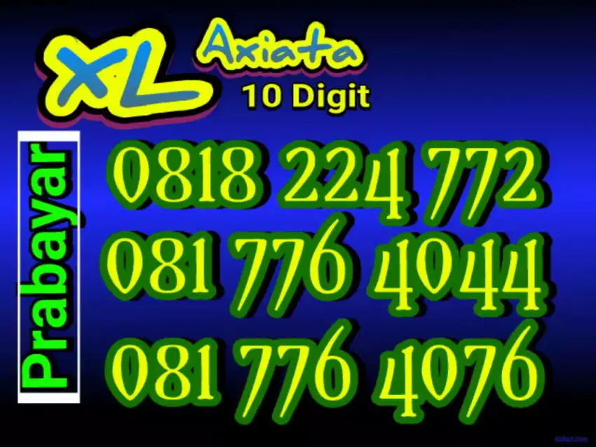 Perdana xl 10 digit prabayar Cantik murah M*Narik