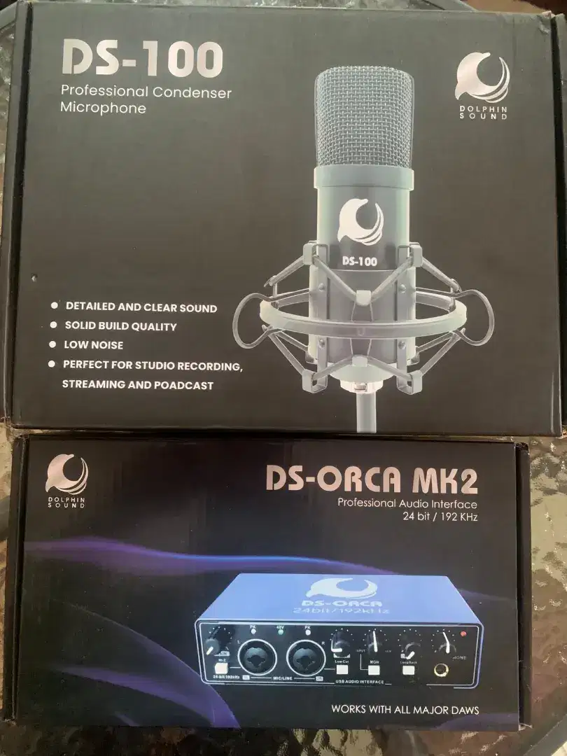 Audio interface  DS Orca MK 2  dan mic condenser DS Orca 100