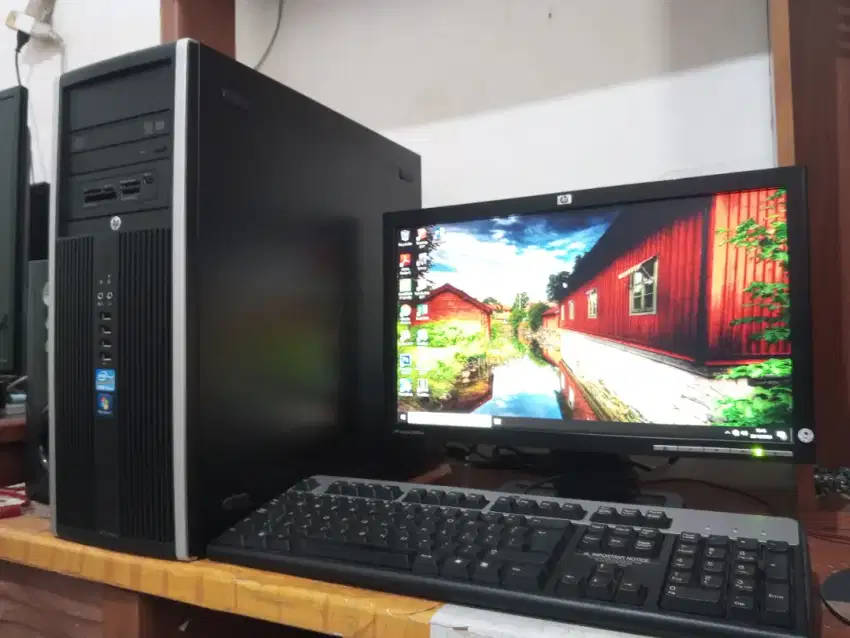 Pc HP fullset (intel i5 + ram 8gb + ssd + monitor 19inch)