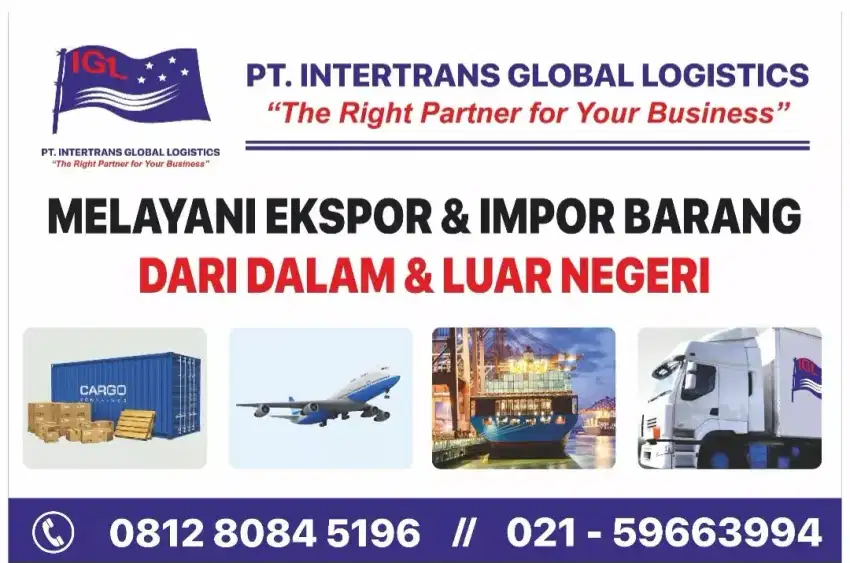 Sales Cargo/Ekspedisi Export Import Cargo/Peti Kemas