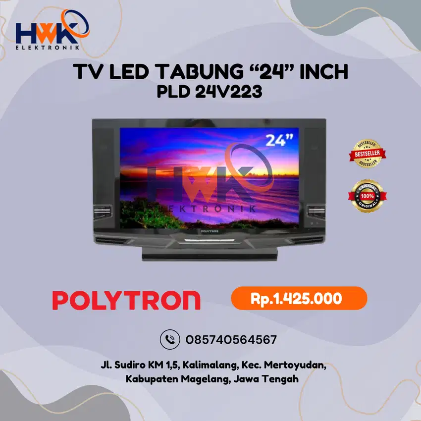 DIGITAL TV 24 Inch Polytron HD Ready PLD-24V123