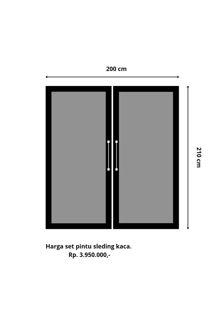 Pembuatan / jasa pintu, jendela, kusen alumunium.