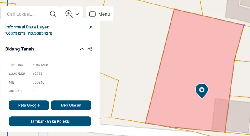 Tanah Dijual Di Gunungpati Kota Semarang Cocok Untuk Mini Cluster SHM