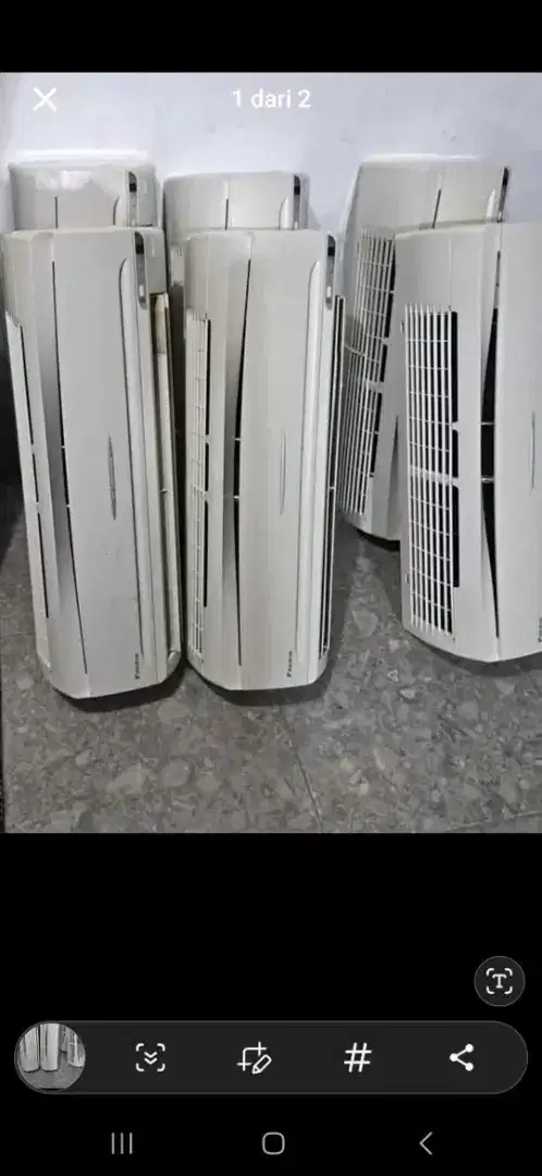 Di jual ac daikin 1pk sama pasang pipa 2mtr kabel 2mtr