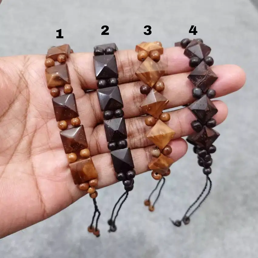 Gelang tangan kaukah kokka model pipih pria wanita gl1039